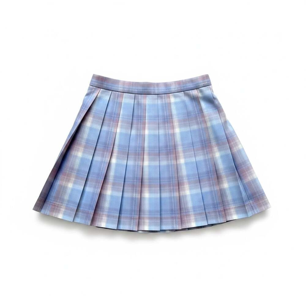 JK Japanese School Uniform Pleated Plaid Skirt Size XS Shijiyin Galaxy Brand